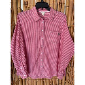 U.S. Polo Assn. Long Sleeve Button Up Light Watermelon Color